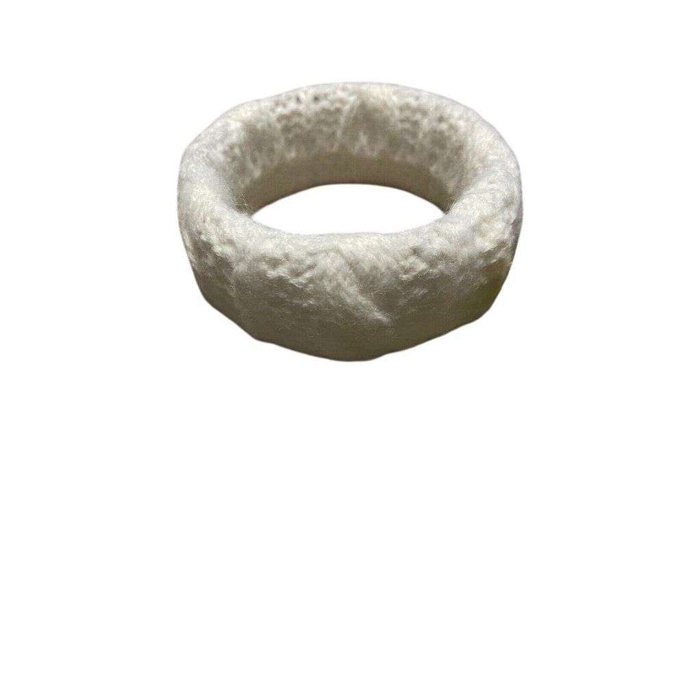 Britt's Knit Bangle Bracelet White cable knit NEW